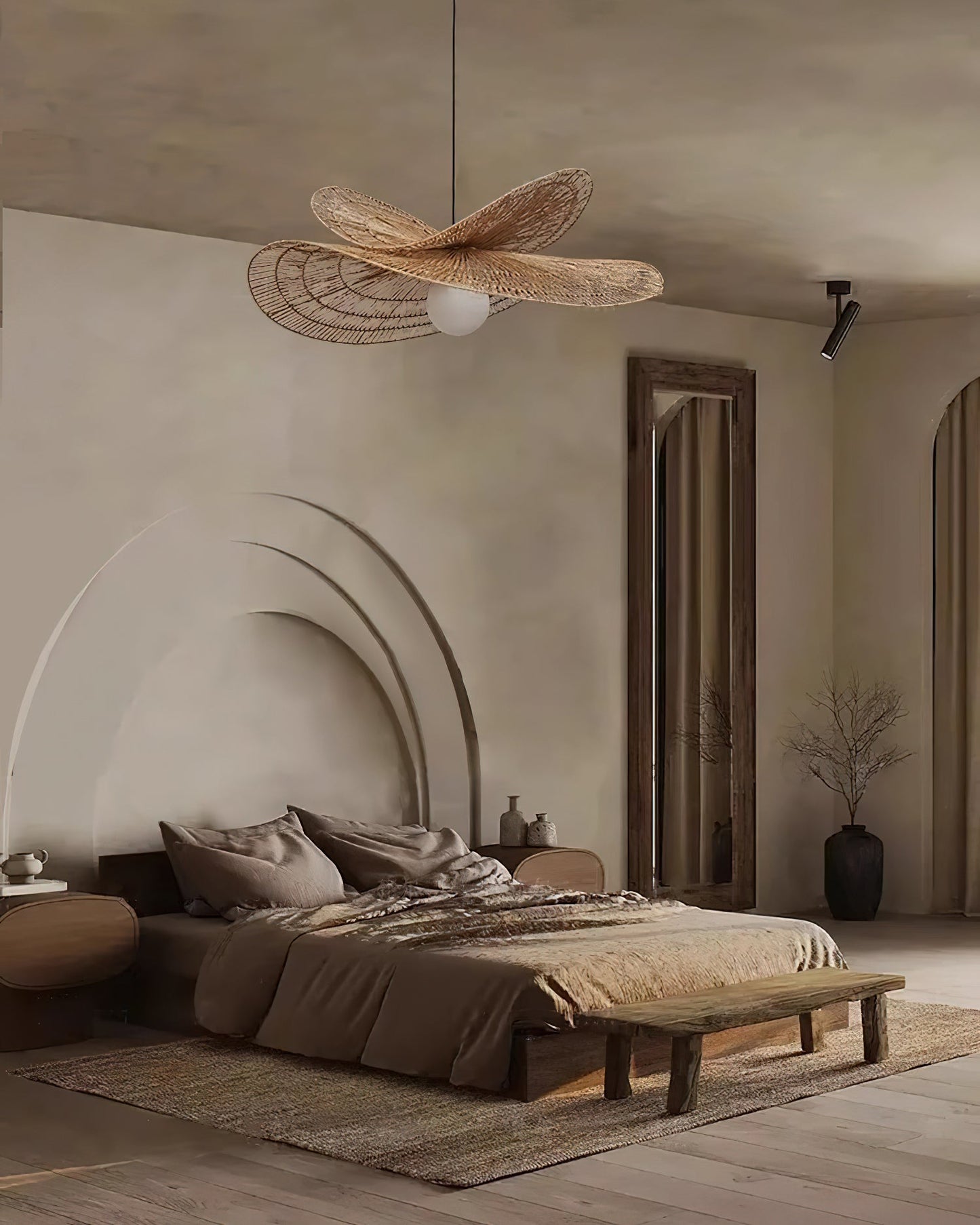 Rattan Butterfly Pendant Light