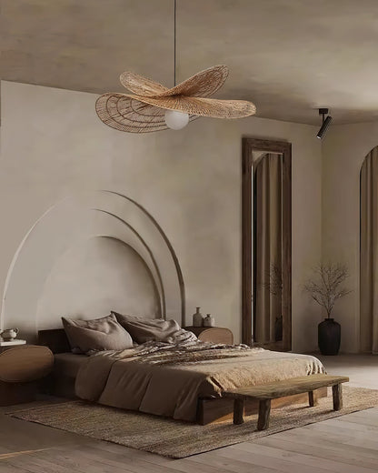 Rattan Butterfly Pendant Light