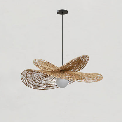Rattan Butterfly Pendant Light