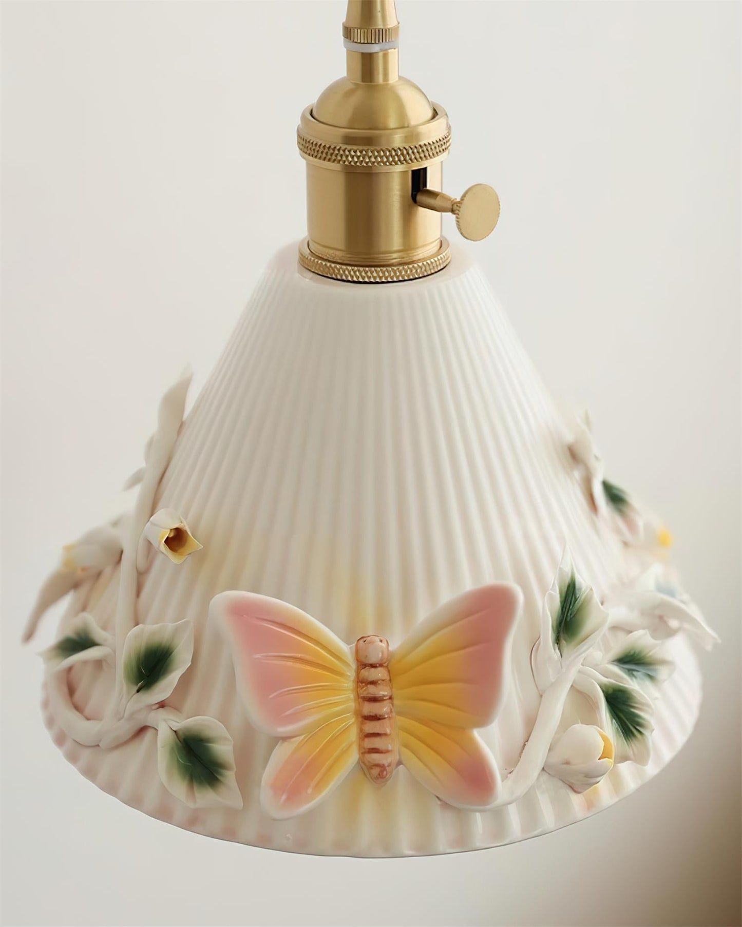 Butterfly Garden Ceramic Wall Lamp - Loonglight