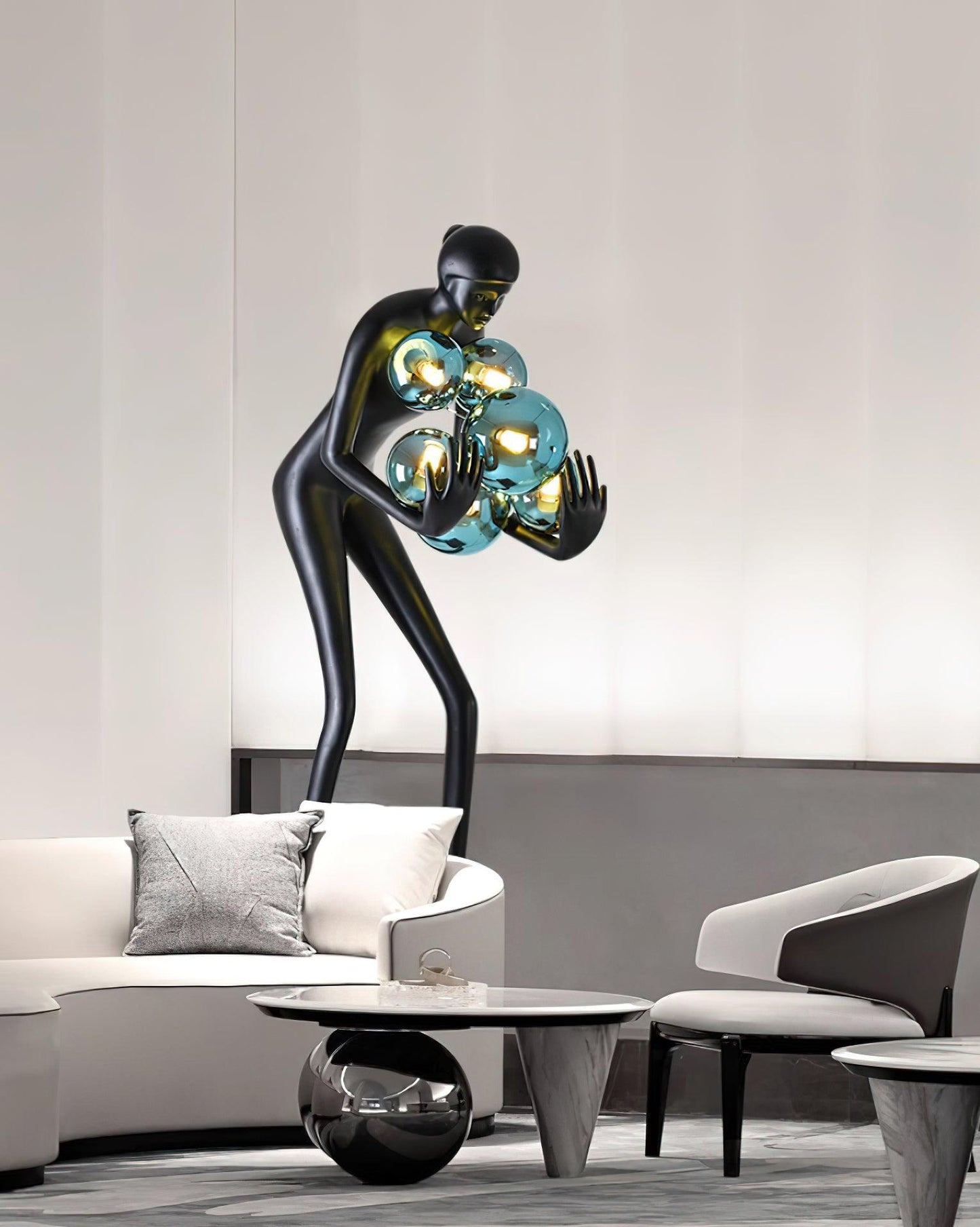 Calliope Statue Floor Lamp - Loonglight