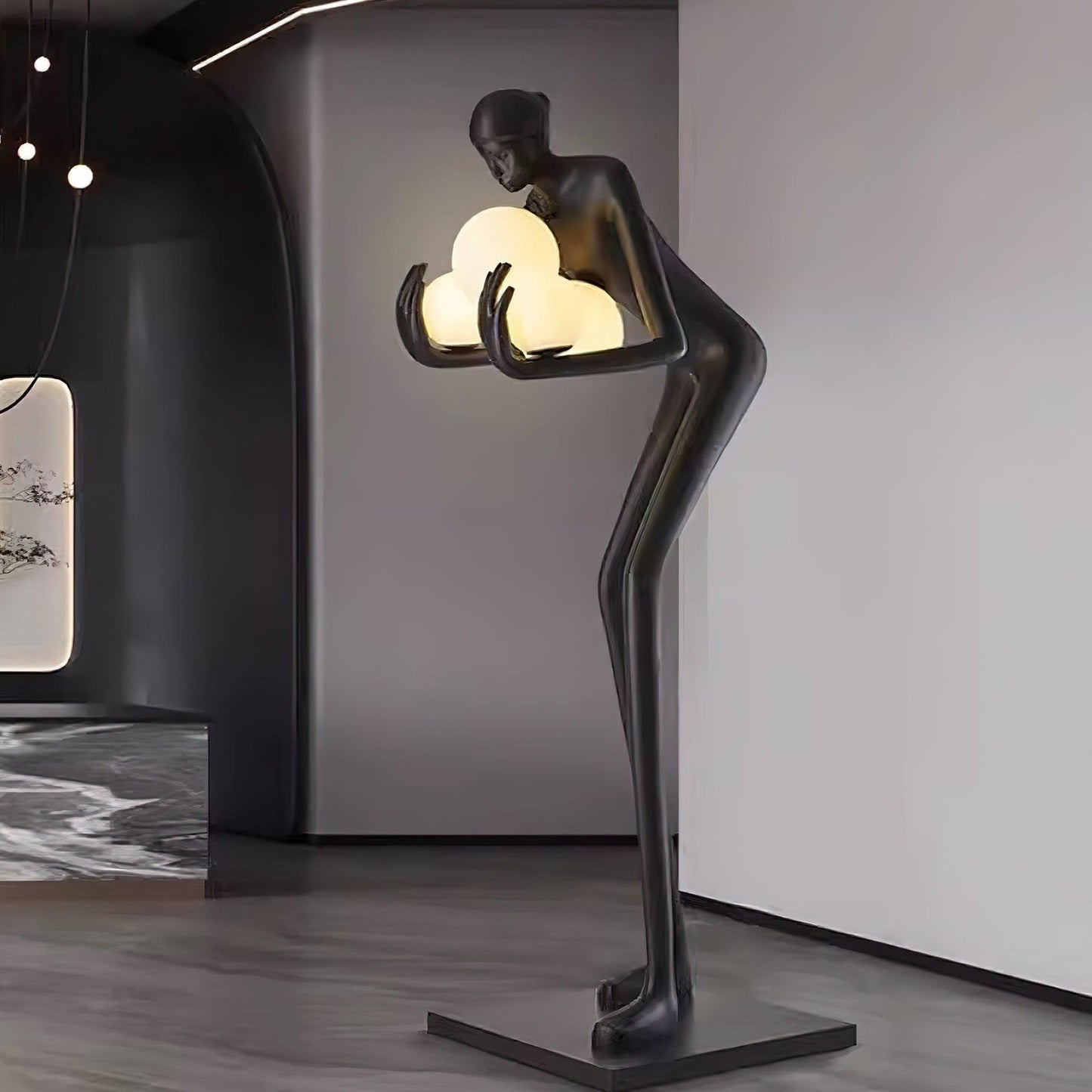 Calliope Statue Floor Lamp - Loonglight