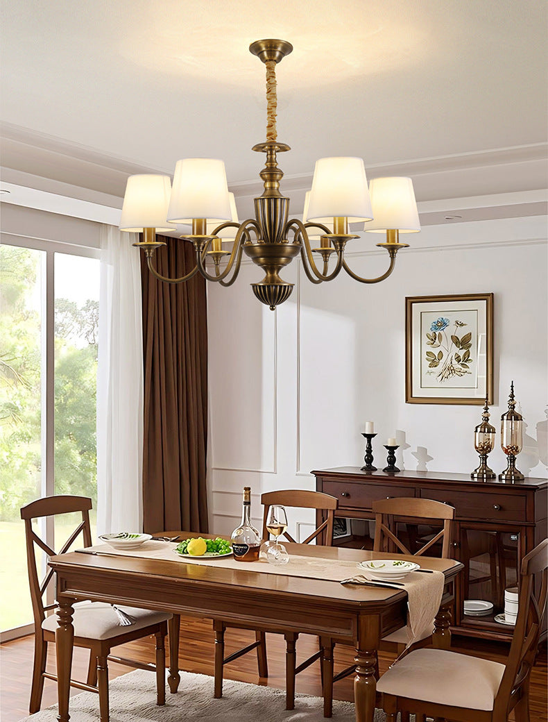 Cambridge Brass Chandelier - Loonglight