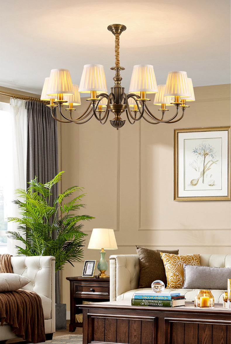 Cambridge Brass Chandelier - Loonglight