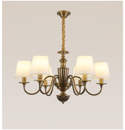 Cambridge Brass Chandelier - Loonglight
