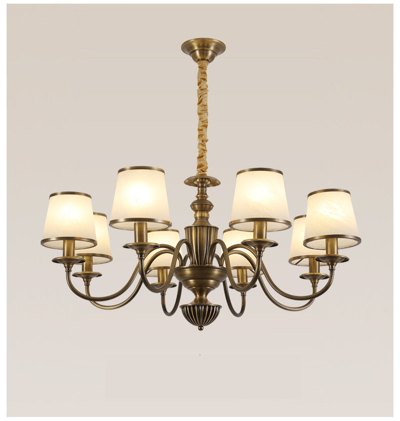 Cambridge Brass Chandelier - Loonglight