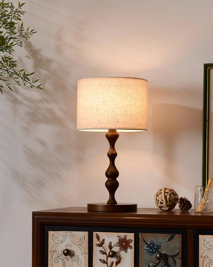 Canora Wooden Table Lamp - Loonglight
