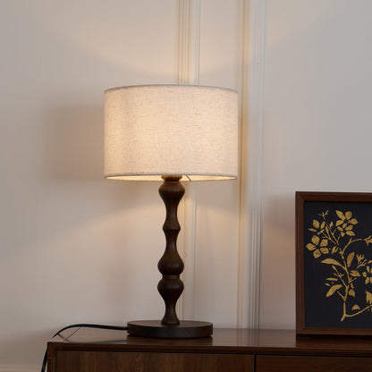 Canora Wooden Table Lamp - Loonglight