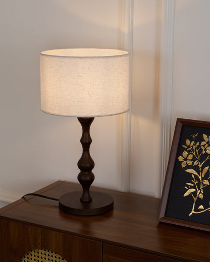 Canora Wooden Table Lamp - Loonglight