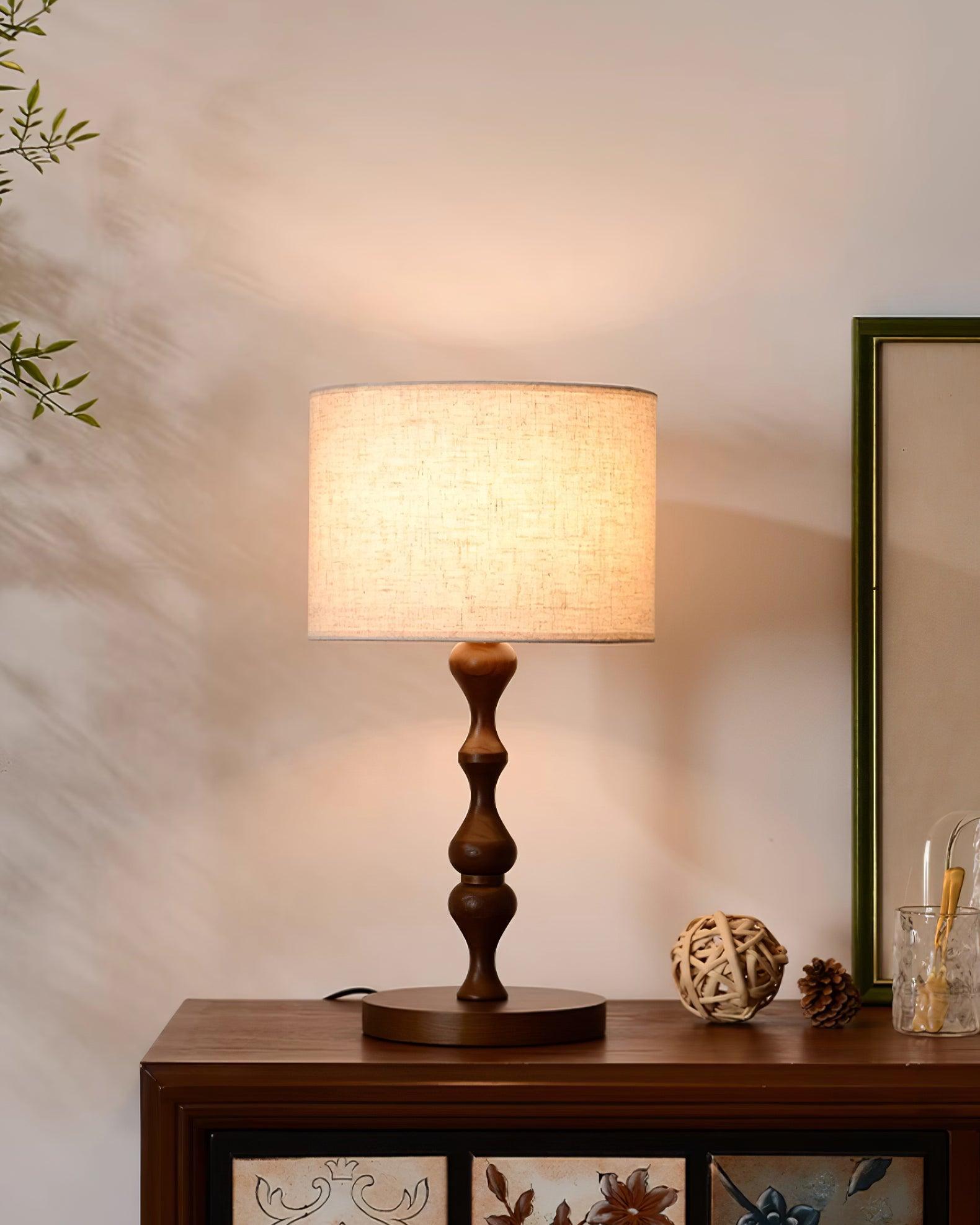 Canora Wooden Table Lamp - Loonglight