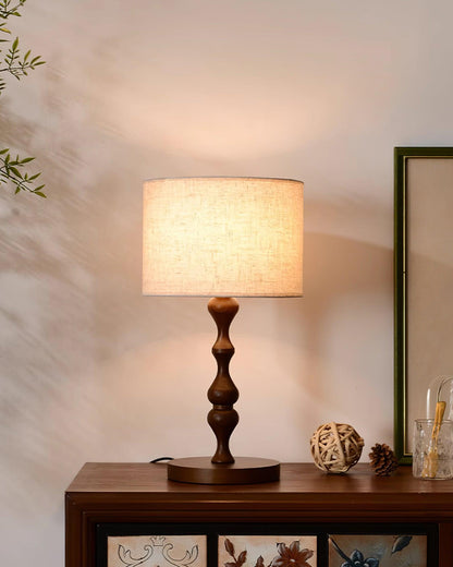 Canora Wooden Table Lamp - Loonglight