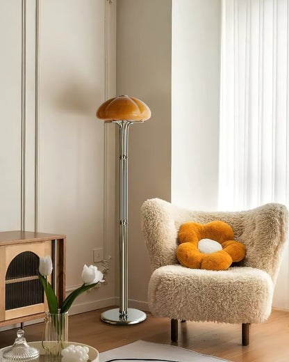 Cato Glass Floor Lamp - Loonglight