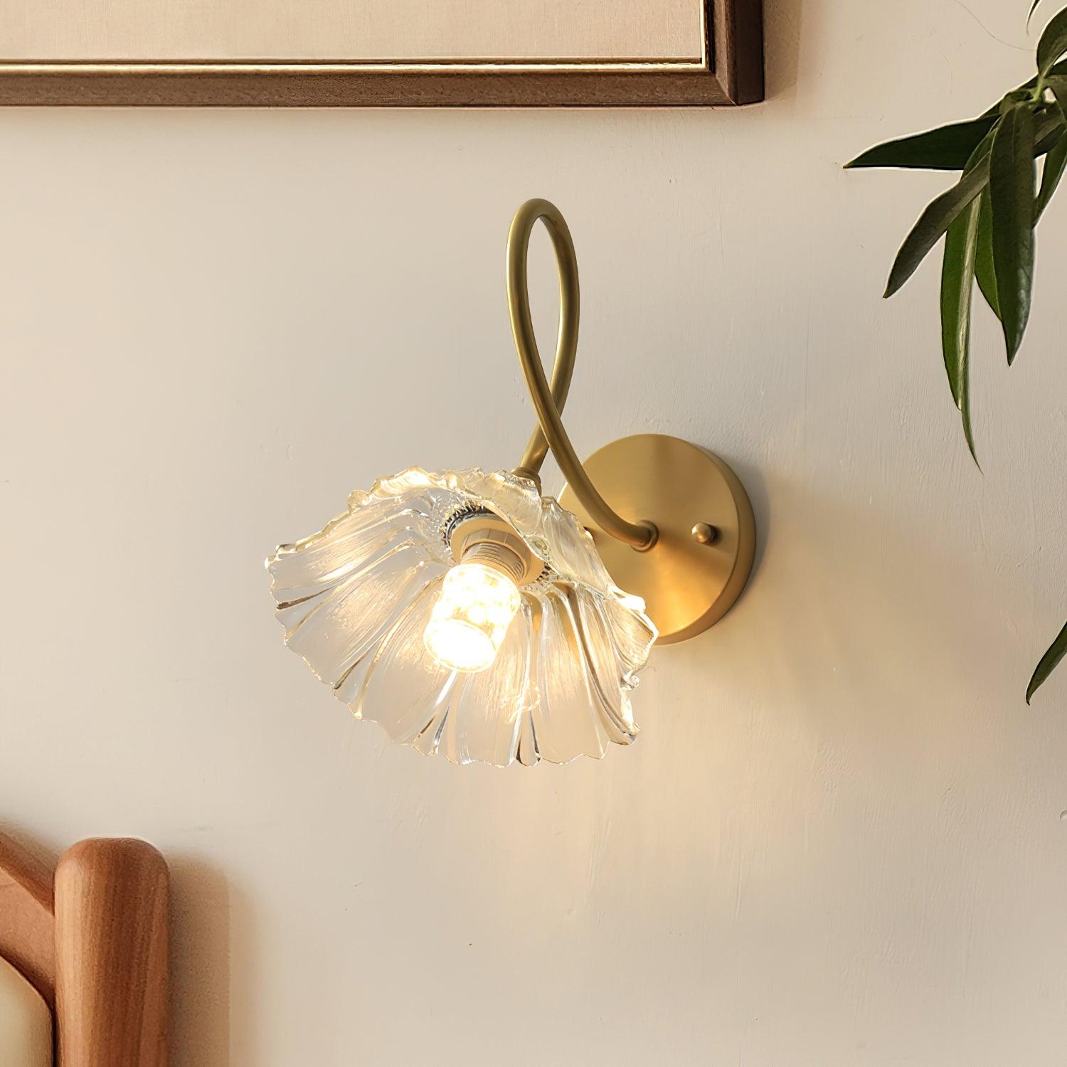 Century Lotus Leaf Wall Lamp - Loonglight