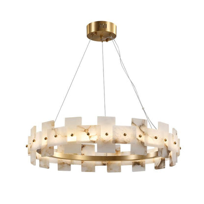 Alabaster Halo Chandelier - Loonglight