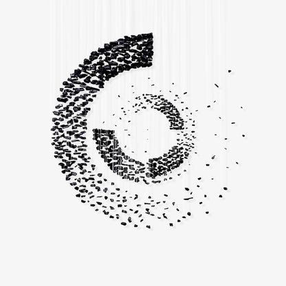 Charcoal Stones Chandeliers M to R - Loonglight