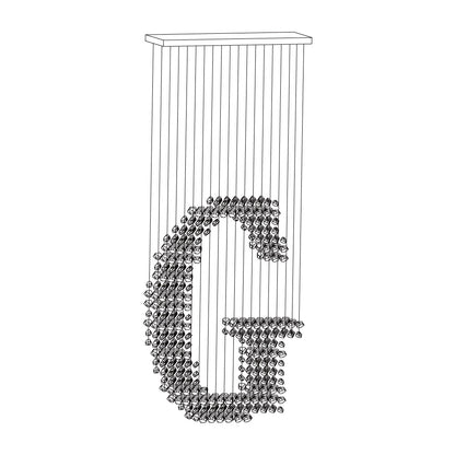 Charcoal Stones Chandeliers G to L - Loonglight