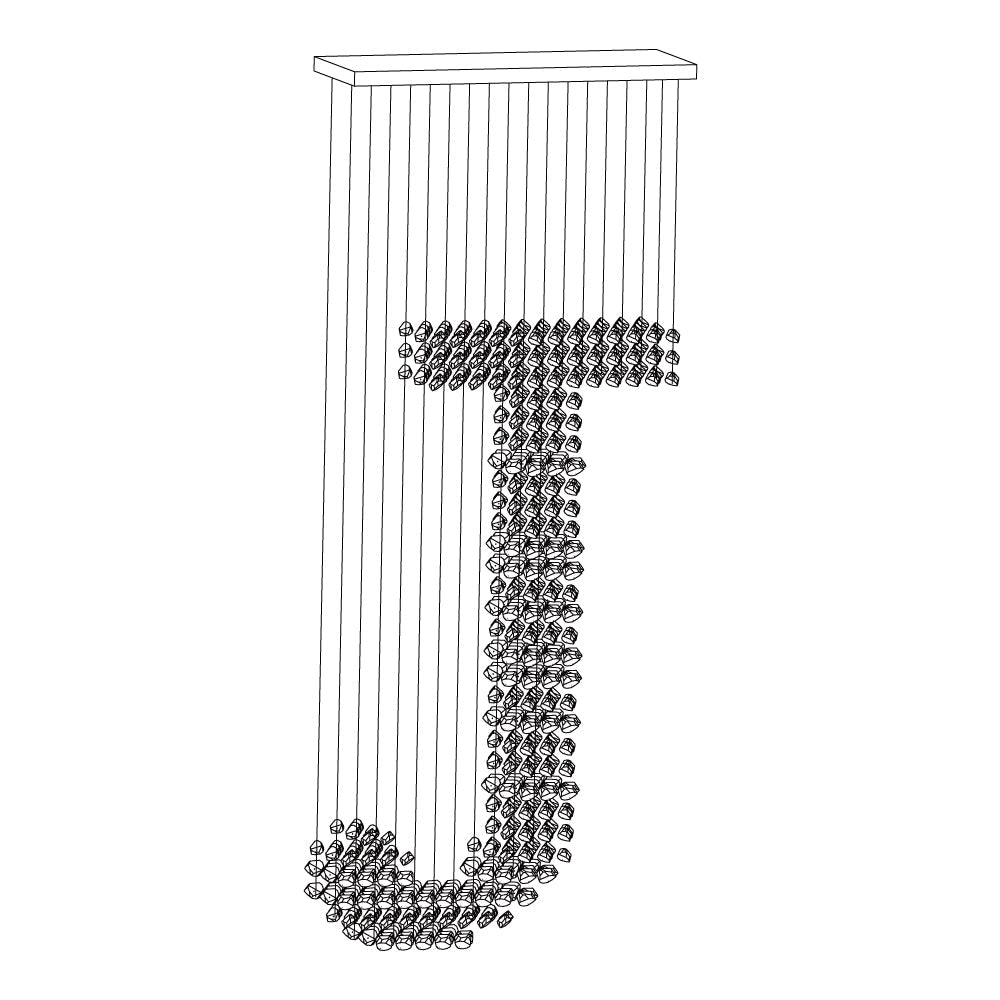 Charcoal Stones Chandeliers G to L - Loonglight