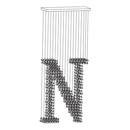 Charcoal Stones Chandeliers M to R - Loonglight