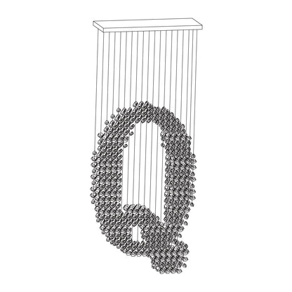 Charcoal Stones Chandeliers M to R - Loonglight