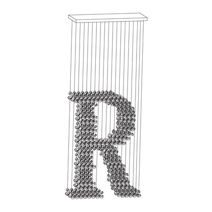 Charcoal Stones Chandeliers M to R - Loonglight