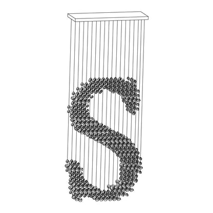 Charcoal Stones Chandeliers S to Z - Loonglight