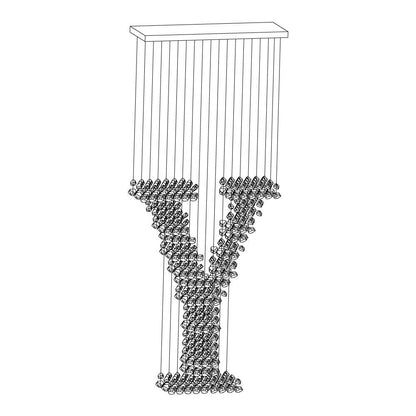 Charcoal Stones Chandeliers S to Z - Loonglight