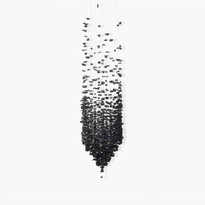 Charcoal Stones Chandeliers M to R - Loonglight