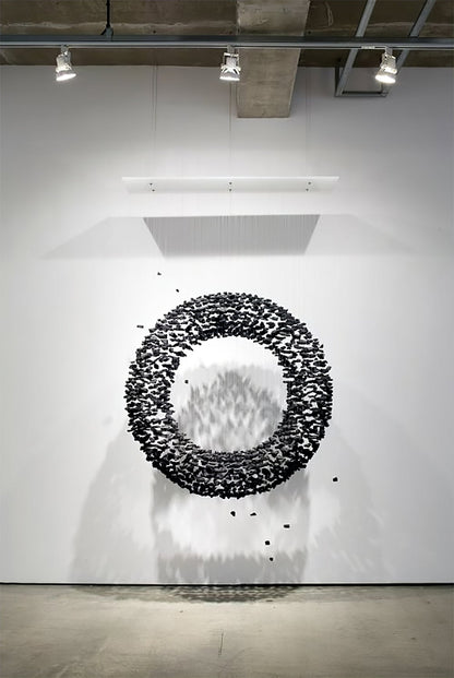 Hourglass Charcoal Stones Chandelier - Loonglight