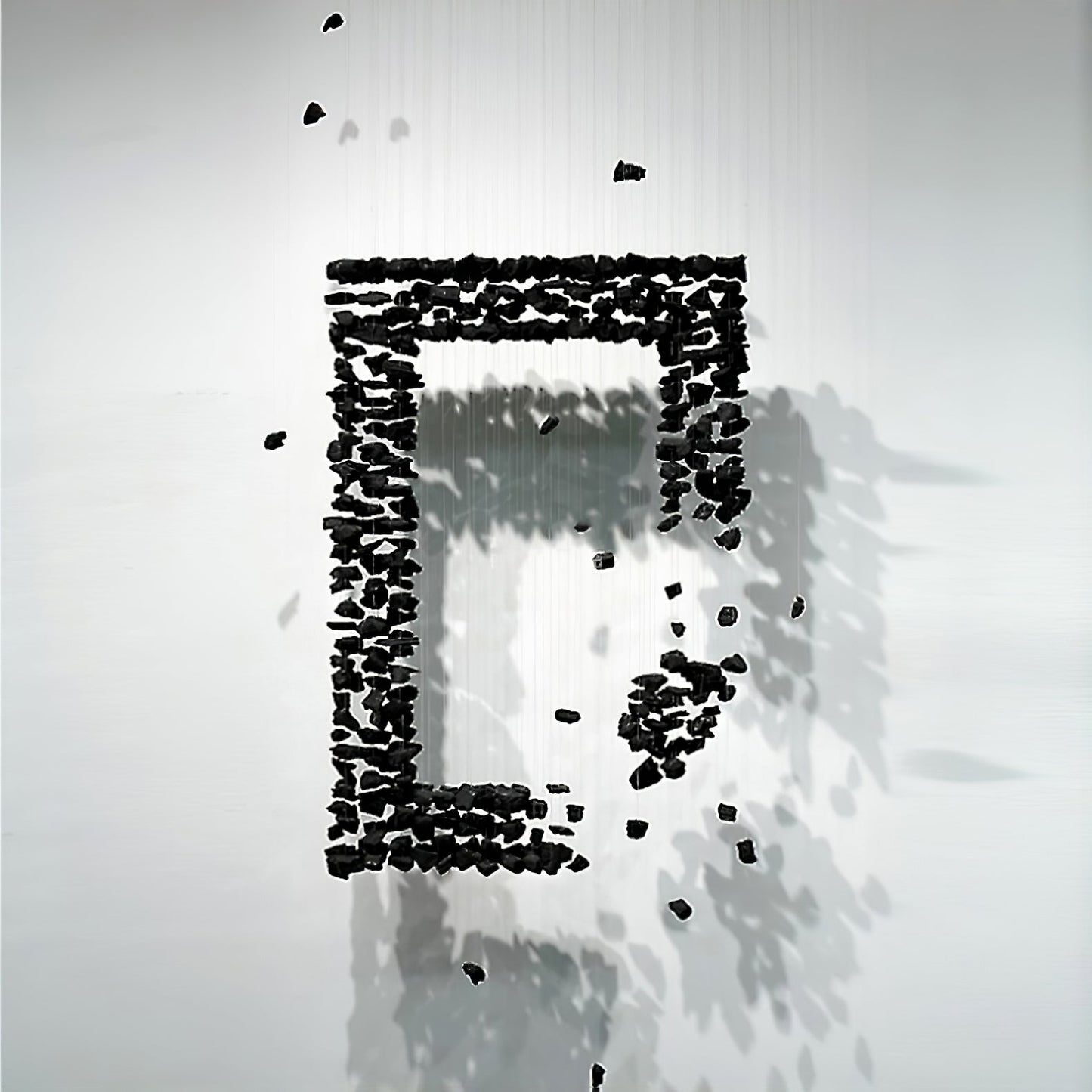 Hourglass Charcoal Stones Chandelier - Loonglight