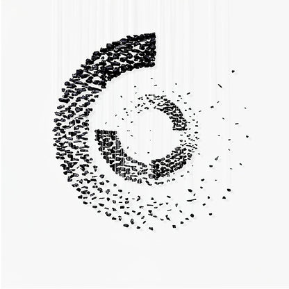 Hourglass Charcoal Stones Chandelier - Loonglight