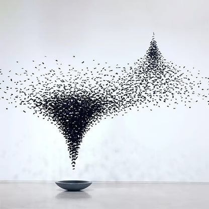 Hourglass Charcoal Stones Chandelier - Loonglight