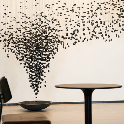 Hourglass Charcoal Stones Chandelier - Loonglight