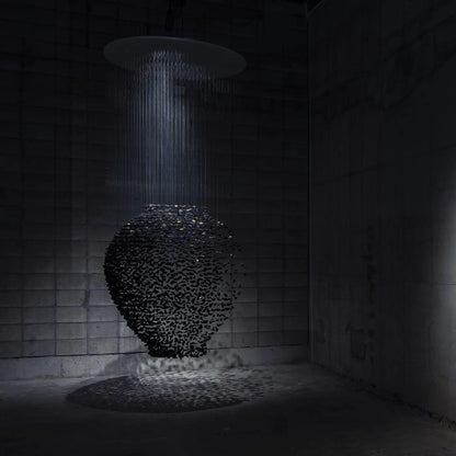 Charcoal Stones Chandeliers M to R - Loonglight