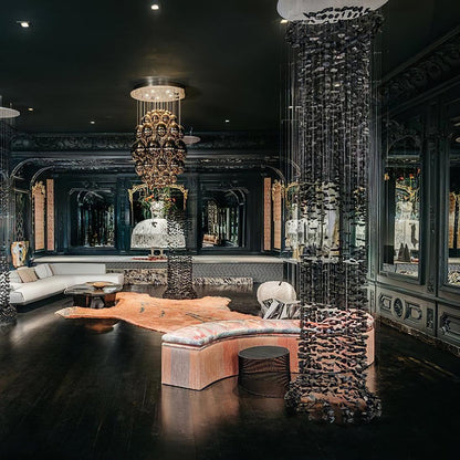 Charcoal Stones Chandeliers S to Z - Loonglight