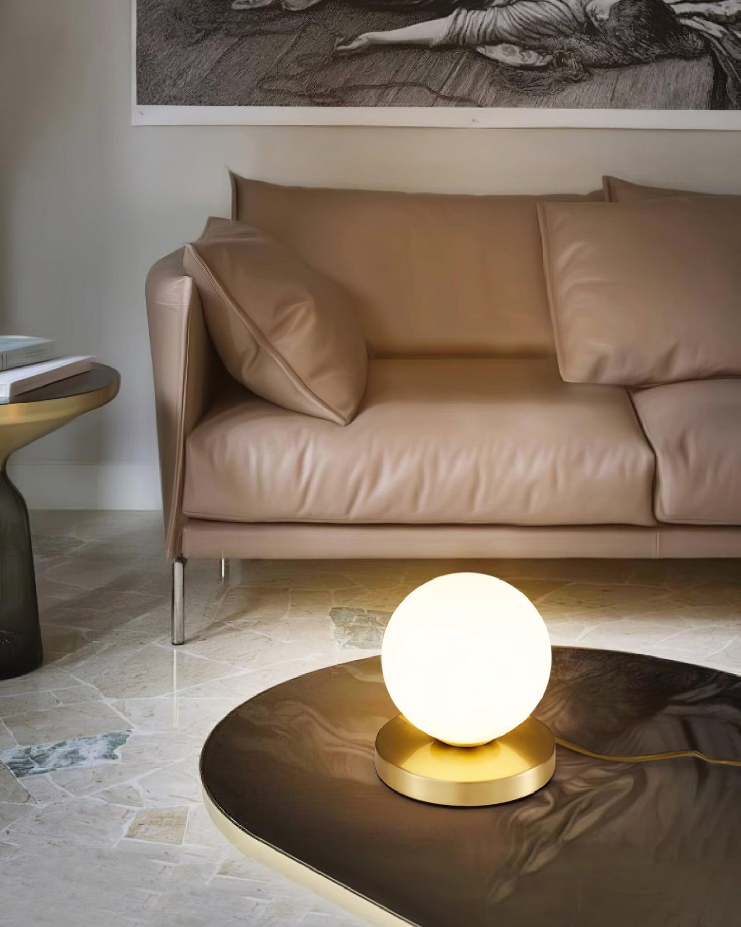 Chelsea Glass Table Lamp - Loonglight