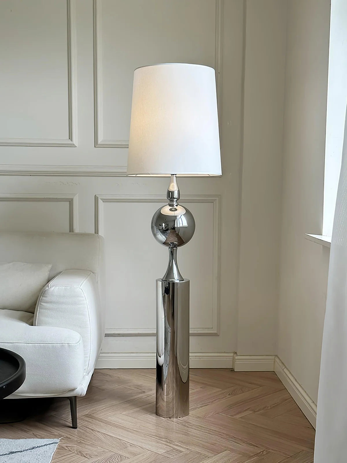 Chrome Bubble Floor Lamp - Loonglight