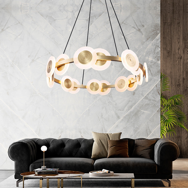 Circular Optical Disc Chandelier 6