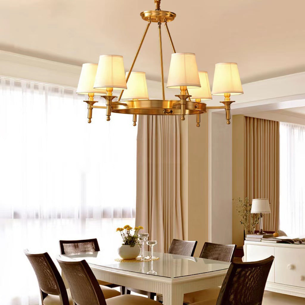 Classic European Fabric Chandelier - Loonglight