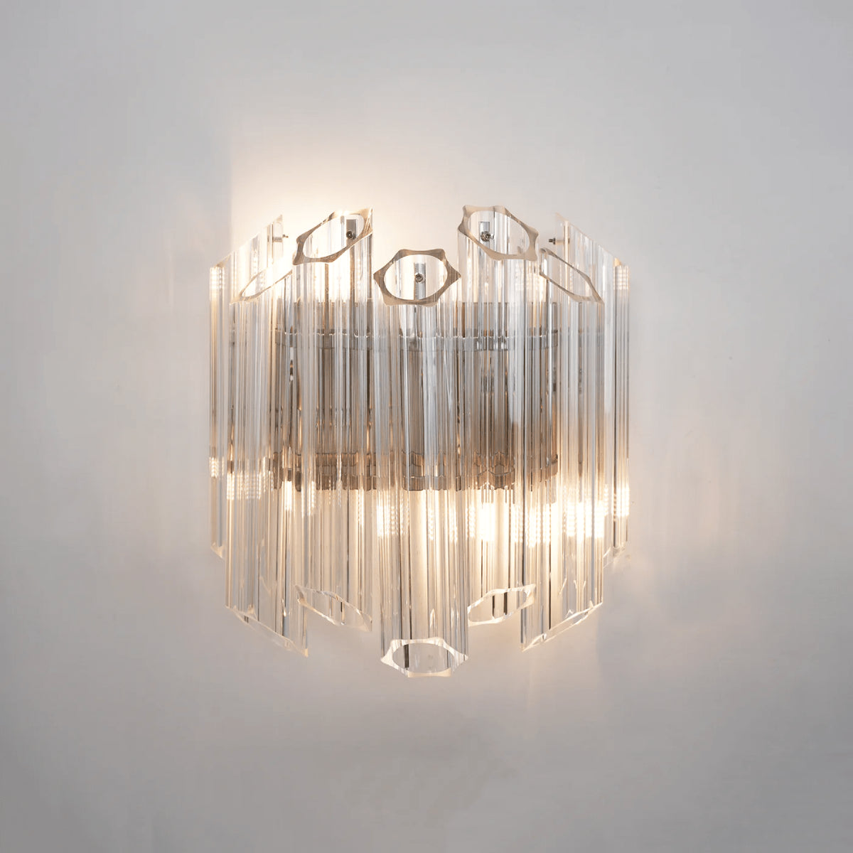 Clear Palermo Murano Wall Lamp - Loonglight