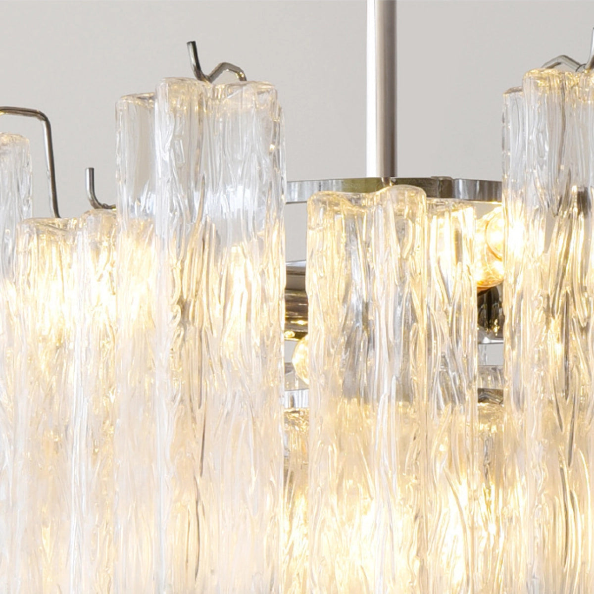 Clear Floral Tube Chandelier - Loonglight