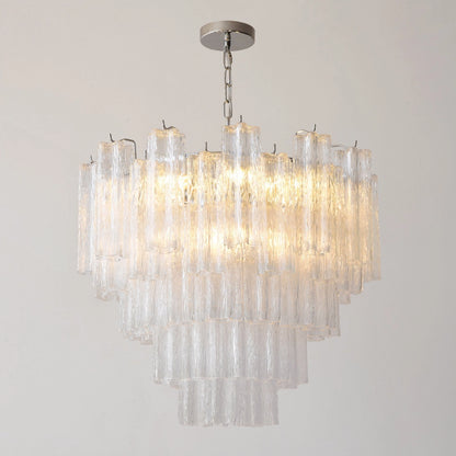 Clear Floral Tube Chandelier - Loonglight