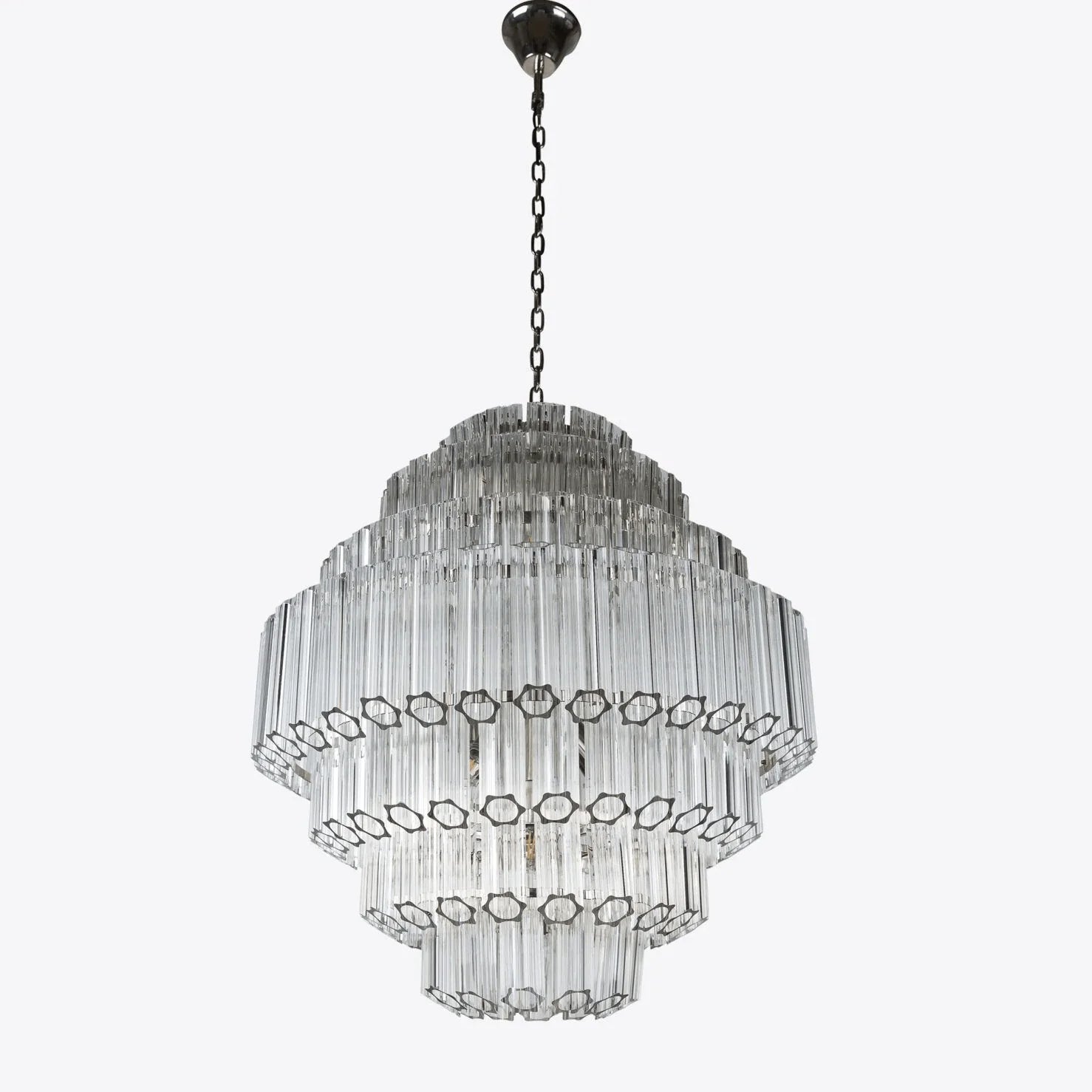 Clear Hive Murano Glass Chandelier - Loonglight