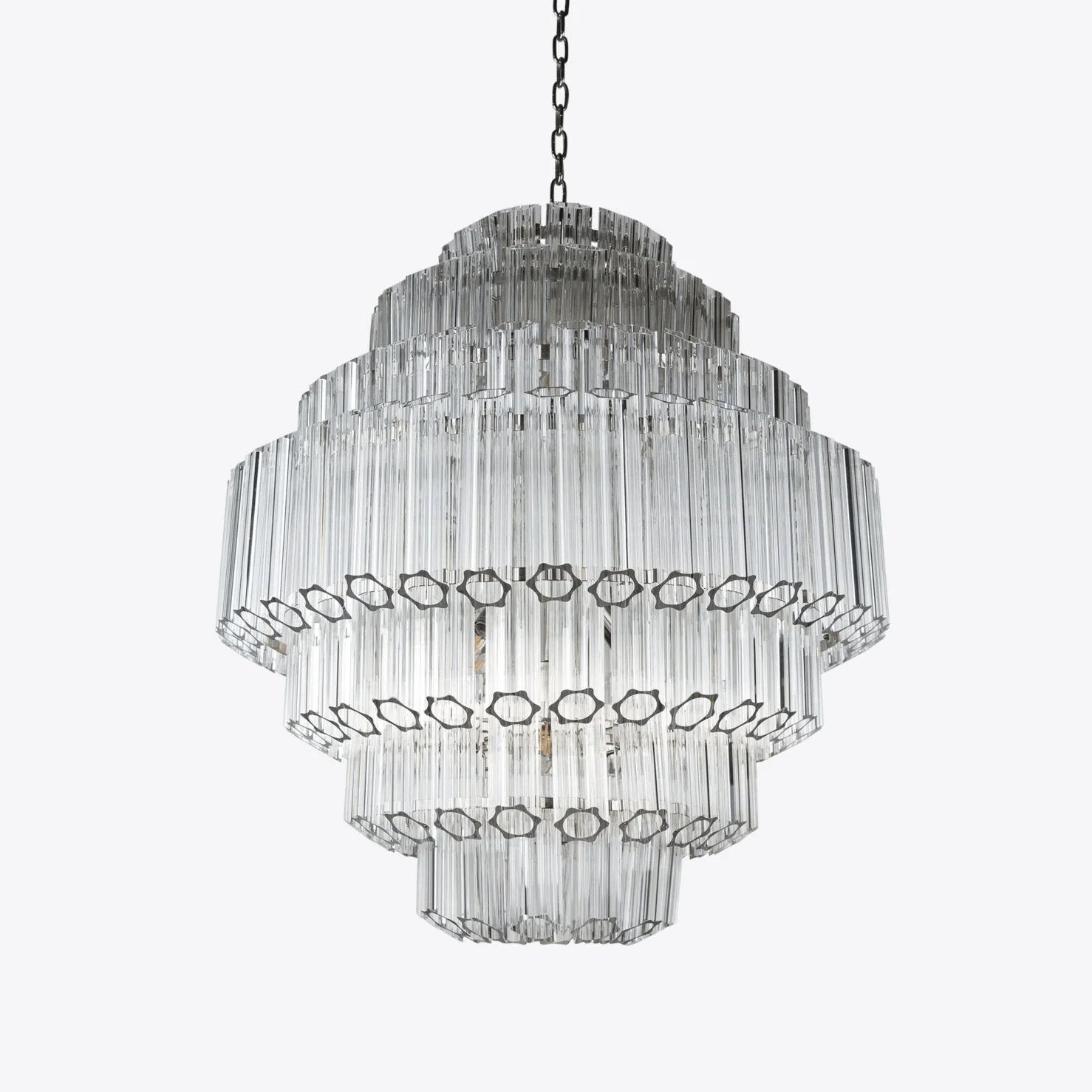 Clear Hive Murano Glass Chandelier - Loonglight