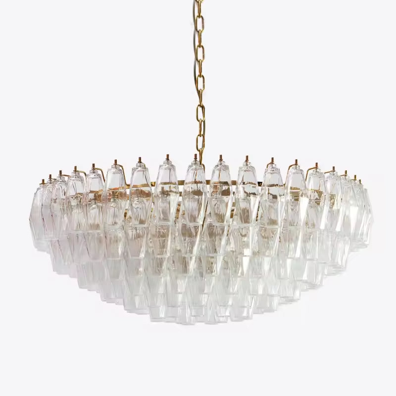 Clear Prism Murano Chandelier - Loonglight