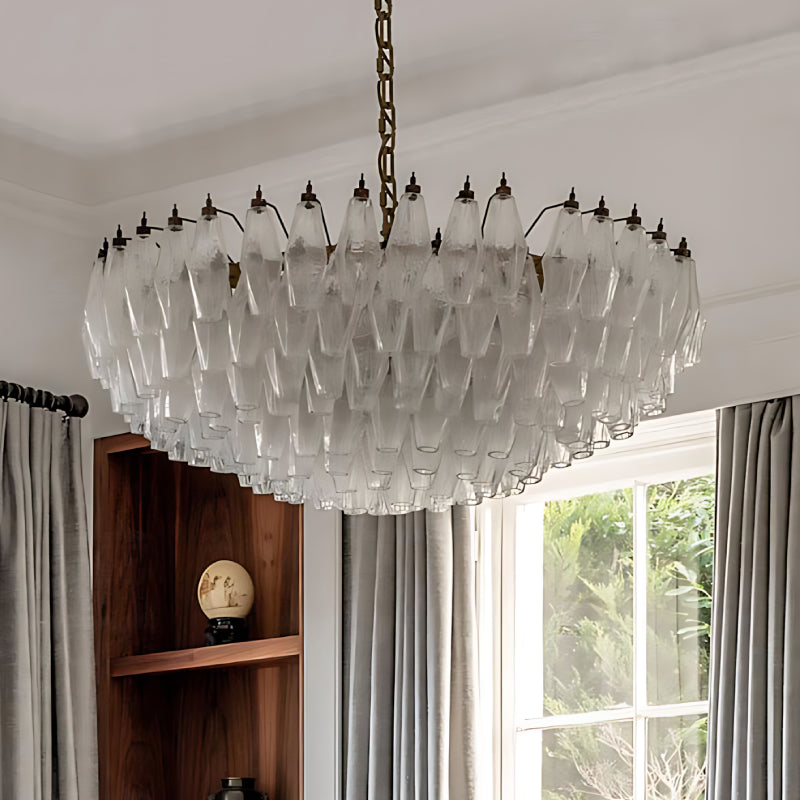Clear Prism Murano Chandelier - Loonglight