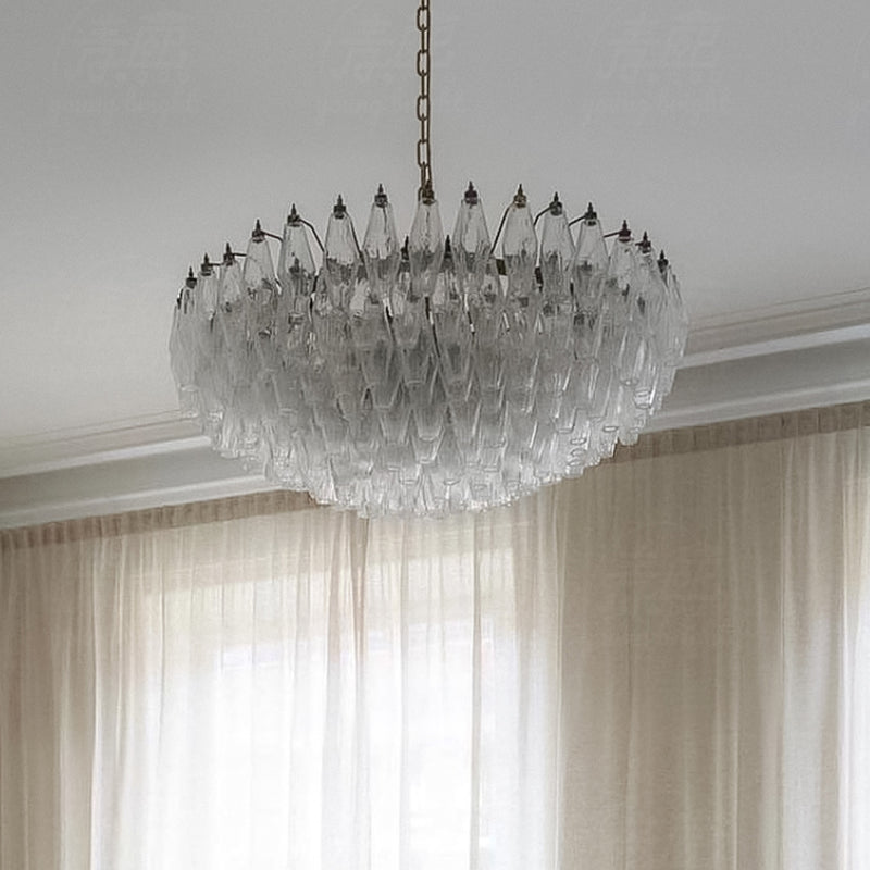 Clear Prism Murano Chandelier - Loonglight