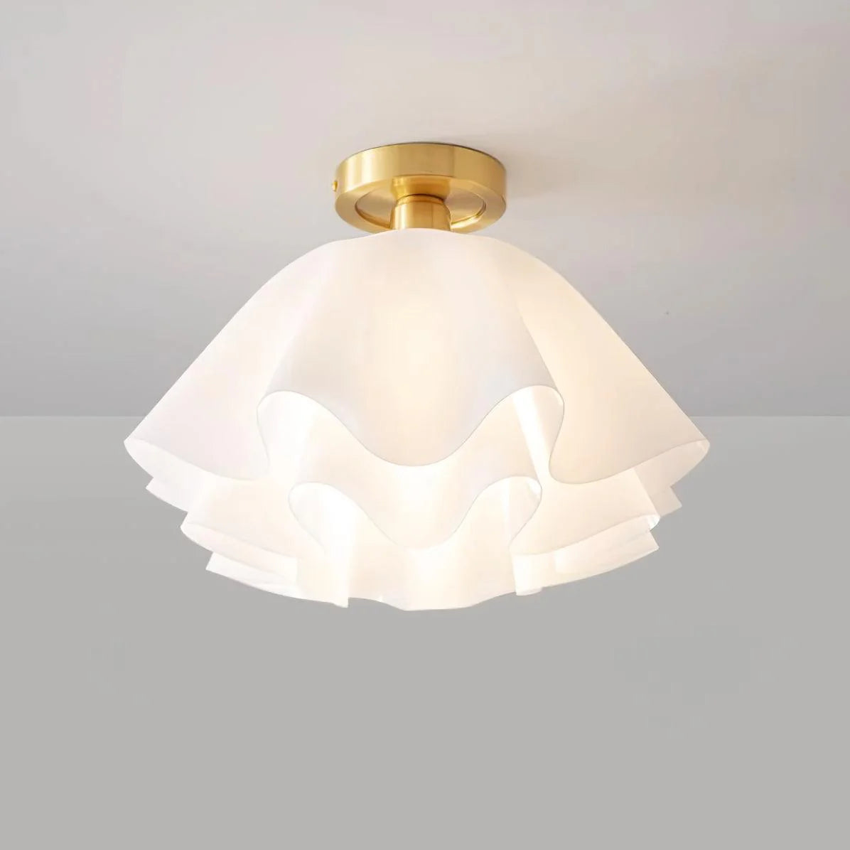 Cealing Ruffle Icon Cloud Ruffle Ceiling Light – Loonglight