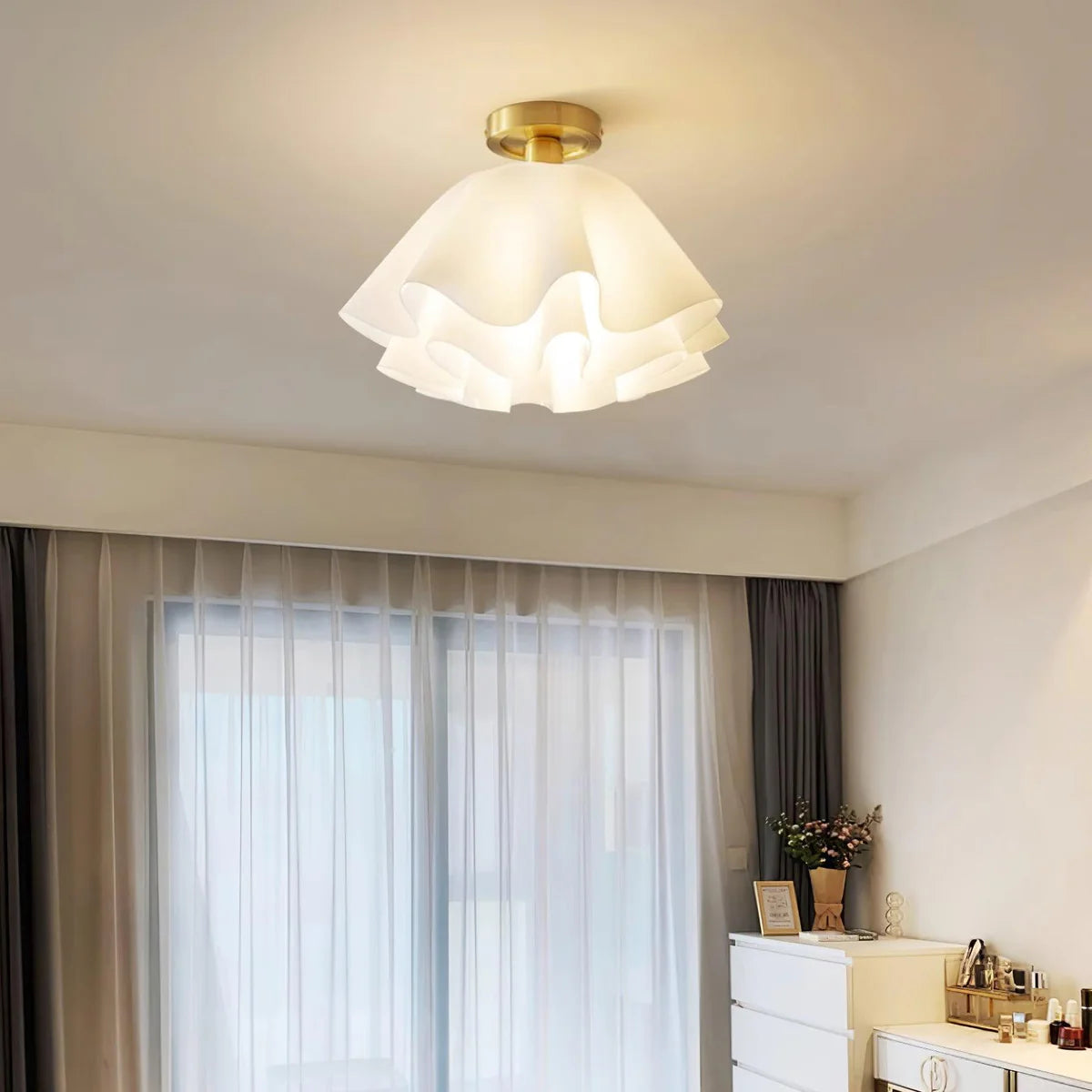 Cealing Ruffle Icon Cloud Ruffle Ceiling Light – Loonglight