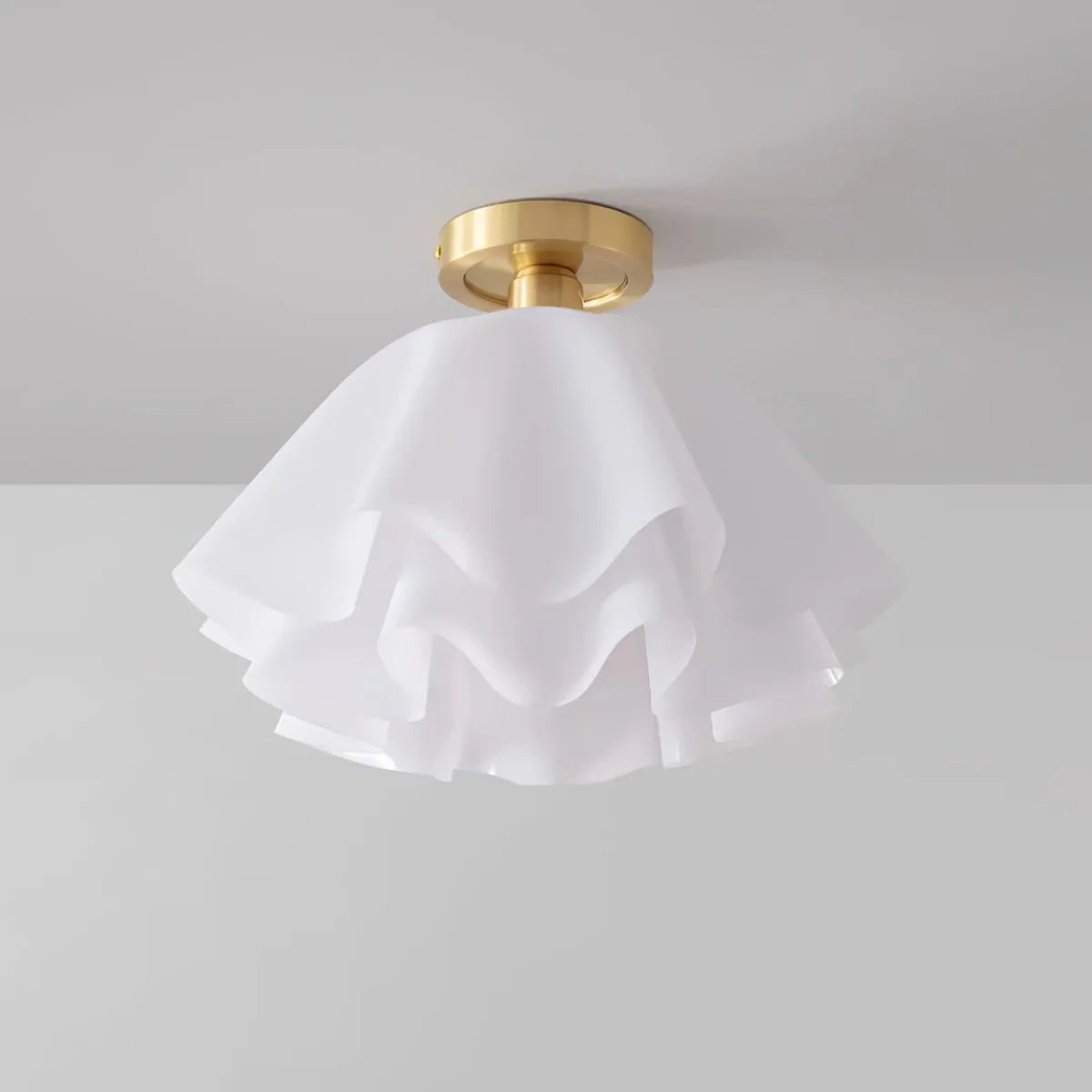 Cealing Ruffle Icon Cloud Ruffle Ceiling Light – Loonglight
