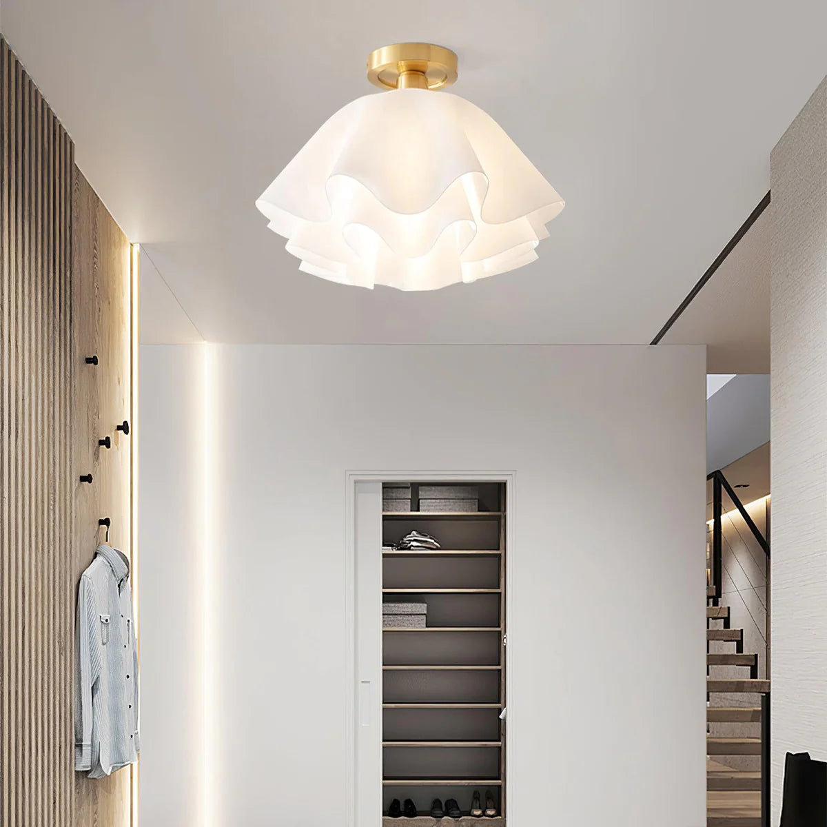 Cloud Ruffle Ceiling Light - Loonglight